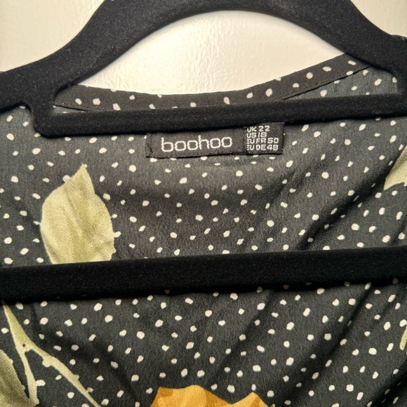 Floral Print Wrap Dress Boohoo - Picture 2 of 10